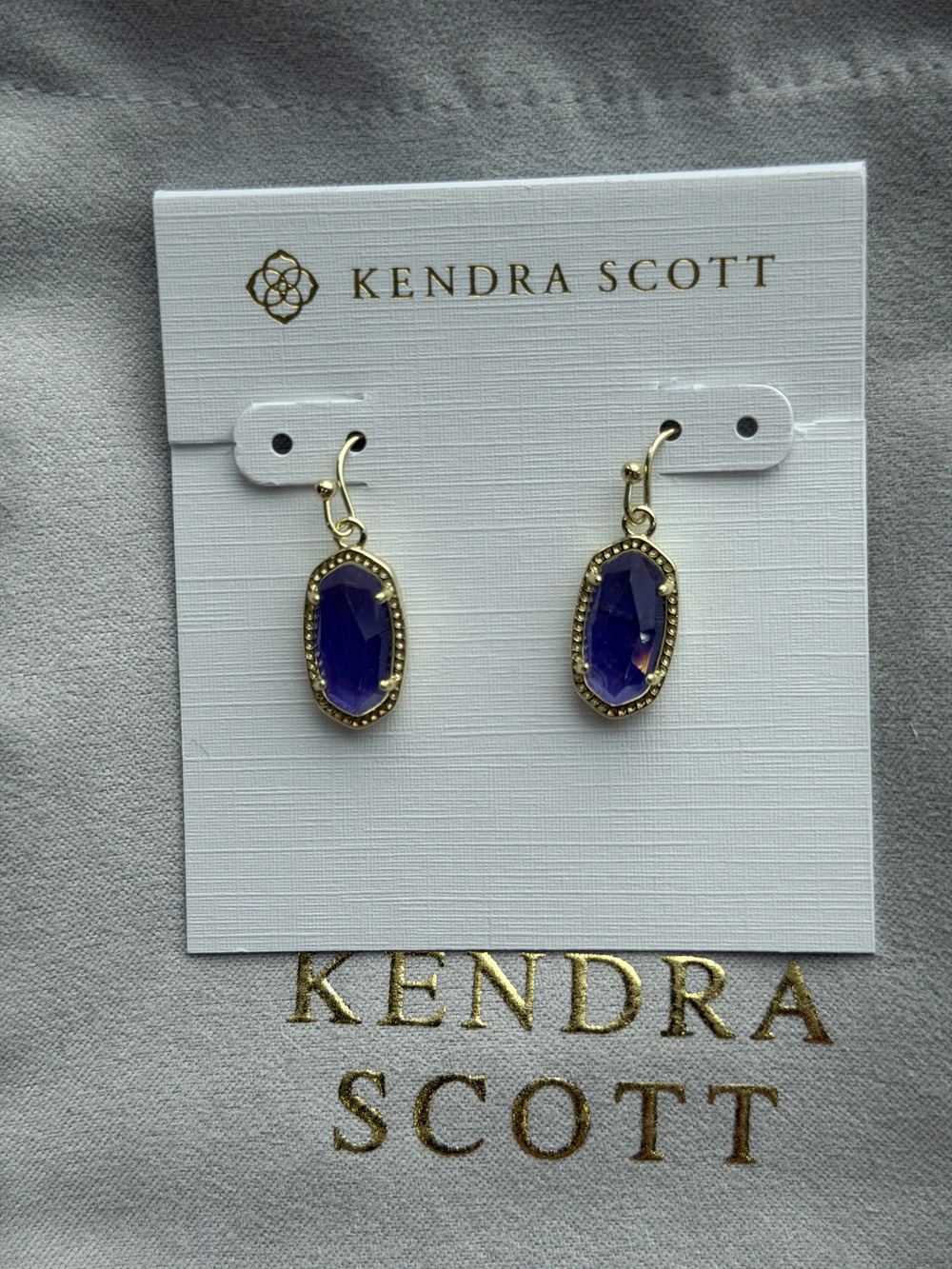 Kendra Scott Blue Pendant Earrings